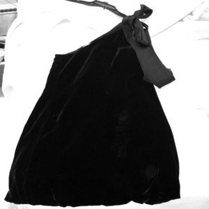 Diane von velvet off the shoulder dress